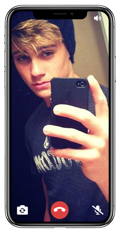 Image de téléphone avec membre sexy en webcam